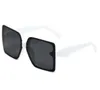 Büyük Kare Tasarımcı Güneş Gözlüğü Kadın Erkek Goggle Beach Güneş Gözlük Moda Çerçeve Siyah Güneş Gölgeleri gözlükler Gözlükler Sürüş Gözlükler