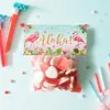 Geschenkverpackung 10pcs Flamingo Party Geschenke Taschen Ananas Candy Packing Box Sommer Hawaiian Geburtstag Luau Tropische Gefälligkeiten