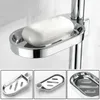 Liquid Soap Dispenser 22/24mm Wall Mounted Dish ABS Box Hollow Bottom Drain Holder Shower Rack Pallet Bathroom Organizer