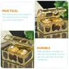 Geschenkwikkeling 12 PCS Candy Box Baby Gifts Golden Boxes Goodies Huidige opberghouder Plastic kind