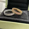 Sieraden master ontwerpen Vanlycle hoogwaardige ringen vier blad klaver ronde kraal ringen voor vrouwen met gemeenschappelijke Vanly