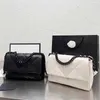 Женские модельерные сумки черная белая кожаная кожа классические сумочки Рутении-финиш