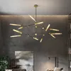 Lampadario a LED a tubo di vetro nordico per soggiorno da pranzo cucina barra da letto lampada a sospensione decorazione per la casa sospesa