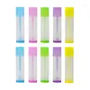 Förvaringsflaskor 100 st Clear Lip Tint Containers Stick Tube Tomt Plastläppstift Rör Mögel Makeup Lim Mix Color