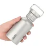 Lixada 430ml leak proof bottle Ultralight outdoor camping bike hiking sports water bottle cup 240506