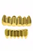 Hip Hop Personality Fangs Dents Gold Silver Rose Gold Dents Grillz Gold Faux dents Ensembles Vampire Grills For Women Men Dental Grill3021551