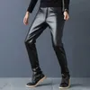 Men's Pants Fashionable pockets with smooth surface artificial leather casual and wear-resistant mens summer pants mens motorcycle pants maintain fashionL2405