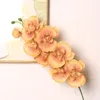 Decoratieve bloemen 8 hoofden zijde orchidee phalaenopsis kunstmatige bloem diy bruiloft decoratie bloemen boeket real touch nep planten home decor