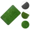 Tapijten kunstmatige oppervlakte tapijten deur mat woning decoratie groen nep gras front outdoor matten plastic voet welkom
