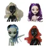 Devil's High School Doll Head 2pcs Fashionable Purple and Red Hair Doll Installation Kit Diy Doll Head Accessoires adaptés aux jouets monstres