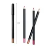 25 Farben Holz schärferbarer veganer Lipliner -Privatetikett Multifunktional Eyeliner Augenbrauen Lippenstift Lippenstift Bleistift Großhandel 240506