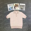 Polo Neck Tees Designer Stripe gebreide T -shirts vrouwen Design Clothing F Letter Jacquard Brand Knits