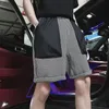 Männliche kurze Hosen Schweiß mit Taschen Grafik Herren Shorts Jogger Spleiß Sportkleidung Casual Elastic Fashion XL 240430