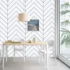 Wallpapers moderne witte en zwarte geometrische contactpapierstrepen schil stick wallpaper zelfklevend voor muurbedekking thuisdecoratie