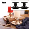 Bandlers 2pcs Tired Fer Christmas Candlestick Dining Table Table Decoration Home Ornaments Cup Tray Tray Party Decor