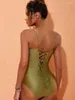 Kvinnors badkläder 2024 Sexig Push Up One Piece Women Retro Print Biquini kjol Cover Monokini Brazilian Swimming Day Dress
