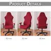 Couvre-chaise Solid Gaming Cover Elastic Swivel Desk Chairs