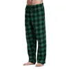 Men's Pants Women Plaid Cotton Loose Ladies Pajama Pyjama Trousers Men Sleep Bottoms Lounge Wear Stretch