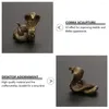 Decoratieve beeldjes Tuin Decor Craft Cobra standbeeld ornament Zodiac Snake Miniatuur koper Desktop Decoratie thee Pet Bronze