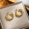 Hoop -Ohrringe für Frauen Geometrischer Kreis Punkohr -Juwelier Modeschuh Engagement Geschenke