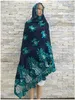 Ethnic Clothing 2023Muslim Fashion Women Headscarf Turkish Dubai Arabic Indian African Scarf Embroidery Desgin Big Cotton Scarves For Shawls T240510