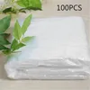 Krzesło obejmują 100pcs jednorazowe plastikową Couch Couch Bedspread Spa Massage Table Table Przezroczyste łóżko kosmetyczne Trwałe