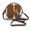 Bolsas de ombro Kangaroo Bag School Student Gifts Retro Retro Leather Burse