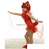 Dancewear childrens drames mignon petit animal poulet rouge spectacle costumes drop livraison bébé enfants vêtements maternité cosplay dhmkt