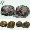 PU Leather Floral Print Baseball Cap Flowers Caps Hip Hop Sign Diy Iron Sign aceitável 12 cores 240508