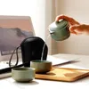 Tearware Define o bule de chá de cerâmica no estilo japonês