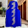 Roupas étnicas 2022muslim abaya bordado islâmico vestido comprido tecido de alta grau de alta grau eid eid Mubarak dubai ramadan kaftan túnica t240510