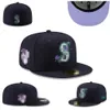 Newest Men's Foot Ball Fitted Hats Fashion Hip Hop Sport On Field Full Closed Design Caps Men's Women's Cap Mix Q-3