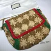 designerka słomiana torba torba klapa crossbody Shoudler torebki czerwone zielone kobiety torebki torebka