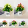 Fleurs décoratives 1pc plantes artificielles Bonesaï fausse table ornements en pot petit arbre simulé plante de la maison