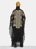 Ubrania etniczne Abayas dla kobiet Dubai luksusowy szyfonowy cekinowy wiosenny muzułmańska sukienka mody caftan marocain Wedding Specasions Djellaba T240510