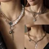 Европейское и американское ювелирное украшение Cross Heart Pendate Collece для женщин -свитер.