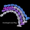 1968 Inch Overlength Beads Anal Plug Dildos Long Dilator Penis Sex Toys For Stimulate Anus Soft Butt Masturbator Dick 240507