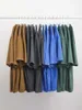 Herren T-Shirts Privatinker Wachs gefärbt eingelegtes T-Shirt für Männer Solid Color Short Sieben Top American Cotton Heavy Stoff Sommer Luxus MA TS H240513