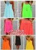 Vestidos sexy urbanos 2022 estilo de verano 7 colores ropa de vestir para mujeres fluorescencia vestida de verano femenino chifón voile vestido t240510