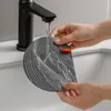 Tappa vasca silicone scarico di scarico di aspirazione piatta copertura per scarico per capelli tappo da bagno spina lavanderia cucina accessori per bagno w0259