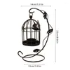 Candlers Candlestick Lantern Candlelight Decoration Décoration de mariage Bird Bird Cage Stand Candelabra Decor Home Decor