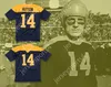 Пользовательский номер number number mens Youth/Kids Don Hutson 14 Throwback Navy Blue Football Jersey