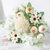 Dekorative Blumen 7 Köpfe Bincha Bud Green Zwiebel Ball Künstliche Blumenstrauß Brautfeier Hochzeit Home Dekoration Sztuczne Kwiaty Tropfen