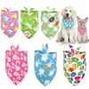 Appareils pour chiens Kennel Kennel 2/4 PCS / Set Écharpe Bandage triangulaire chiot chat Bandana Bibs Accessoires lavables pour les petits chiens