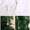 Party Supplies 20 stcs/set jingle bells goud 11 mm kleine ijzeren losse kralen metalen kerstboom hangende decoraties festival