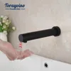 Robinets de lavabo de salle de bain Torayvino robinet de capteur automatique Robinet à paroi simple chromé chromé / mate noir de bassin d'eau froide