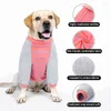 Couvre-chiens de vêtements pour chiens couverture du ventre complet Perte anti-cheveux Coton à rayures solaires pour moyen grand