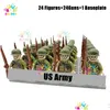 Blocks Kids Toys Toys WW2 Soldados Building Nation Exército Mini Figuras de Ação Militar Educacional para meninos Presentes de Natal Deld Otite