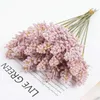 Fleurs décoratives 6 pcs / faisceau pe lavande fleur artificielle en gros