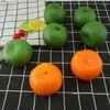 Parti dekorasyon paketi 10 yapay turuncu plastik meyve malzemeleri Masalar için sahte model dekorasyonlar güvenli ve kolay temizlik Dropship